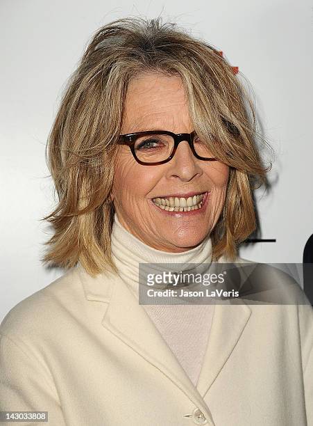 Actress Diane Keaton attends the Los Angeles premiere of "Darling Companion" at American Cinematheque's Egyptian Theatre on April 17, 2012 in...