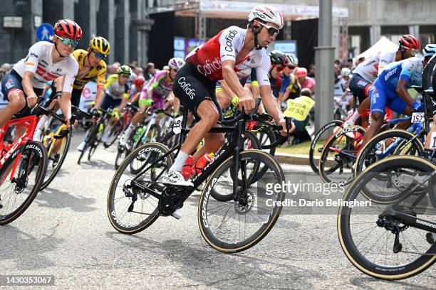 Davide Villella of Italy and Team Cofidis competes during the 101st Tre Valli Varesine 2022 a 196,3km one day race from Busto Arsizio to Varese 377m...