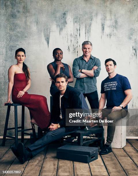 Christina Chong, Celia Rose Gooding, Paul Wesley, Anson Mount and Ethan Peck of 'Star Trek: Strange New Worlds' pose for a portrait for TV Guide...