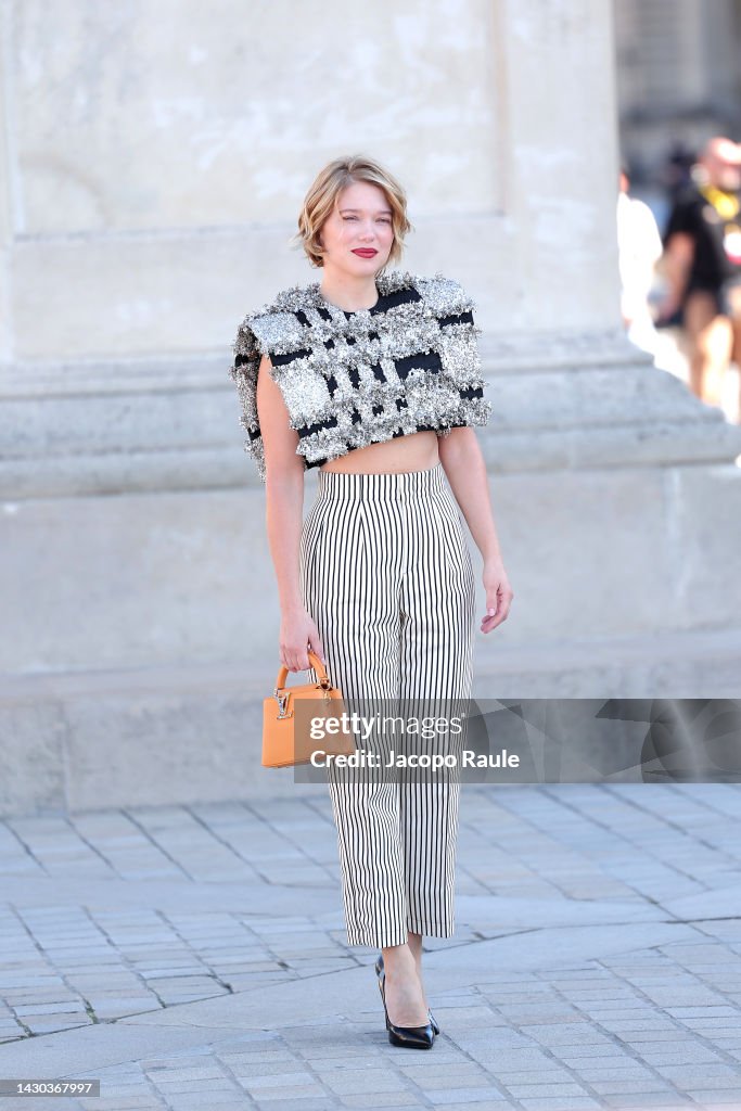 Lea Seydoux Attends Louis Vuitton Womenswear Editorial Stock Photo