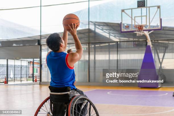 handicapped wheelchair basketball - sia - fotografias e filmes do acervo