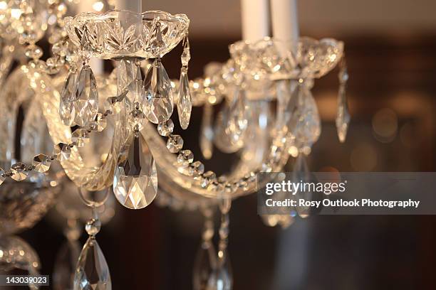 love sparkles in crystal chandelier - chandaleer stock pictures, royalty-free photos & images