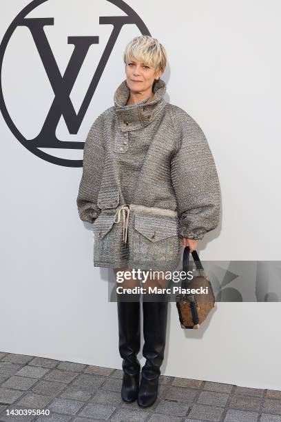 Marina Foïs attends the Louis Vuitton Womenswear Spring/Summer 2023 show as part of Paris Fashion Week on October 04, 2022 in Paris, France.