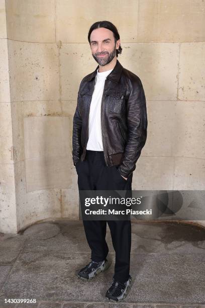 Designer Nicolas Ghesquière poses after the Louis Vuitton Womenswear Spring/Summer 2023 show as part of Paris Fashion Week on October 04, 2022 in...