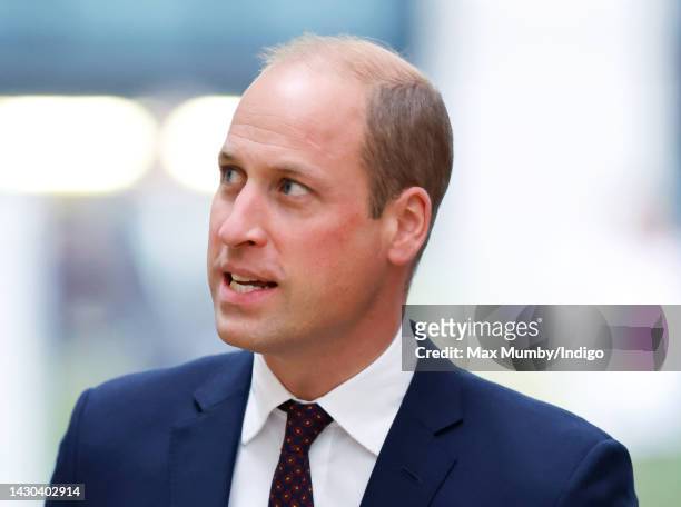 Prince William, Prince of Wales attends the United for Wildlife Global Summit at the Science Museum on October 4, 2022 in London, England. During the...
