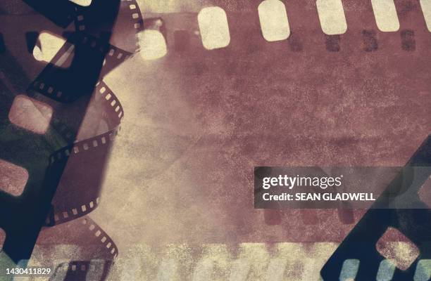 old camera film negative - movies bildbanksfoton och bilder
