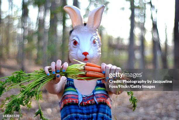 easter bunny - easter bunny mask stockfoto's en -beelden