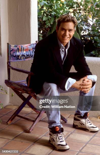 American actor Mark-Paul Gosselaar, plays Zack Morris in the TV show "Saved By The Bell", poses for a portrait in Los Angeles, California in October...