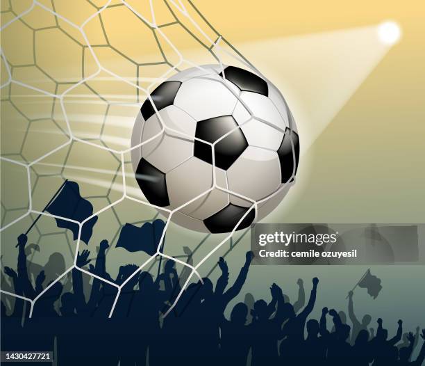 goal - audience clapping stock illustrations