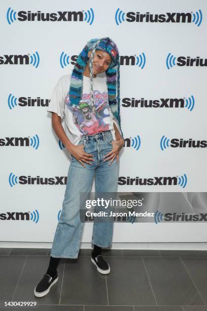 Willow Smith visits SiriusXM at SiriusXM Studios on October 04, 2022 in New York City.