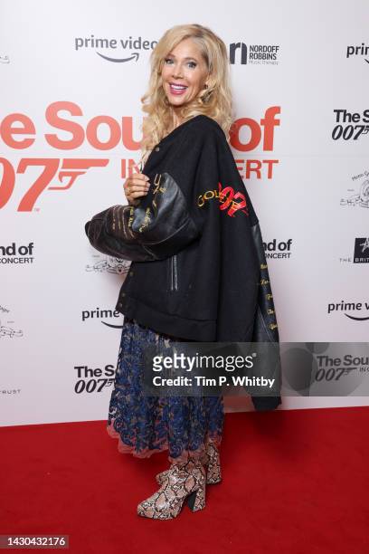 Lynn-Holly Johnson attends The Sound of 007 in concert at The Royal Albert Hall on October 04, 2022 in London, England.