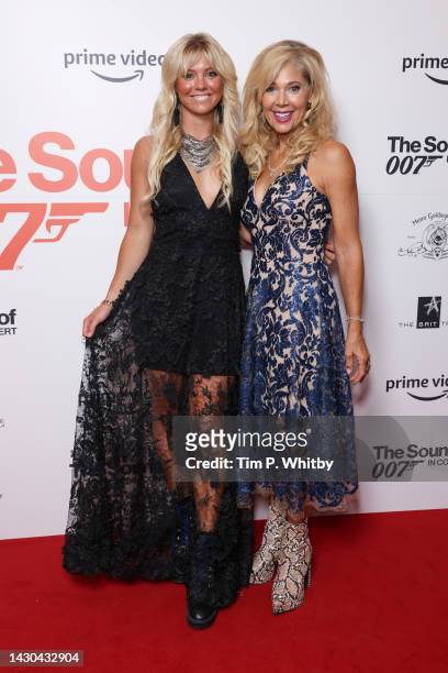 Lynn-Holly Johnson and guest attend The Sound of 007 in concert at The Royal Albert Hall on October 04, 2022 in London, England.