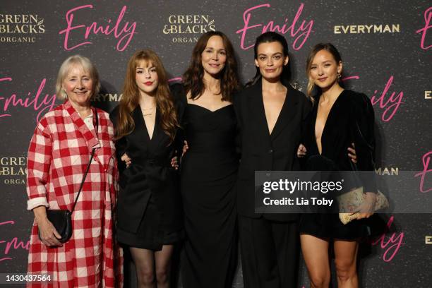 Gemma Jones, Amelia Gething, Director Frances O'Connor, Emma Mackey, and Alexandra Dowling attend the UK premiere of "Emily" at the Everyman Borough...