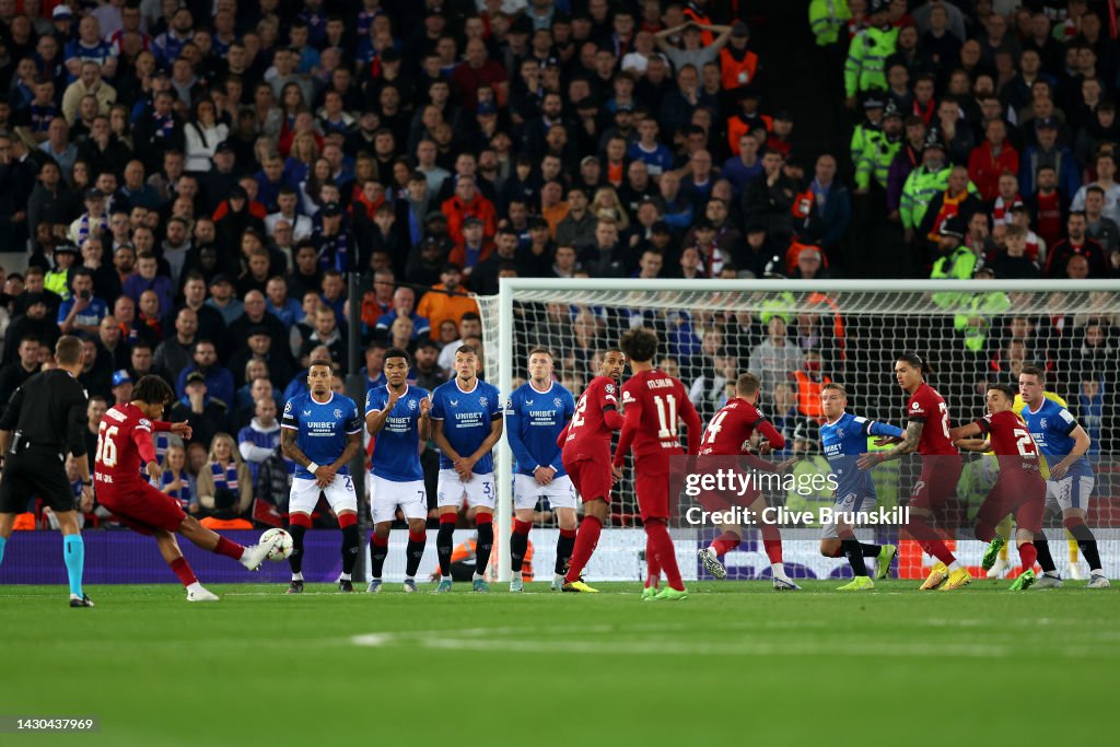 Liverpool FC v Rangers FC: Group A - UEFA Champions League