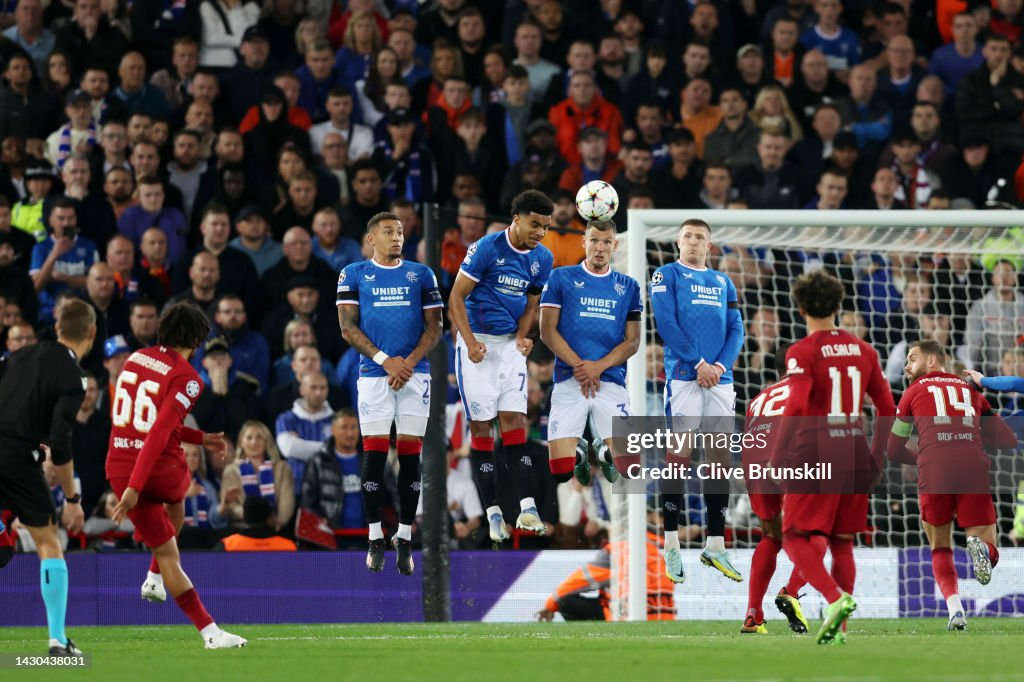 Liverpool FC v Rangers FC: Group A - UEFA Champions League