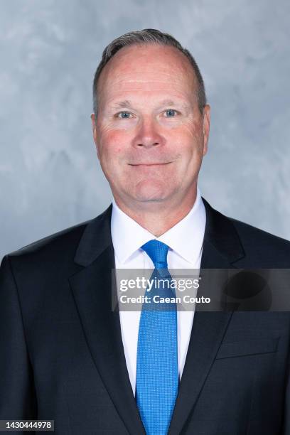 Assistant coach Dave Lowry of the Seattle Kraken poses for his official headshot for the 2022-2023 season on September 21, 2022 at the Kraken...