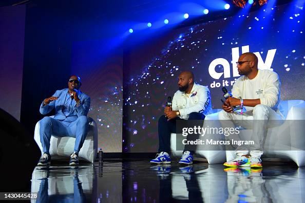 Master Rashad Master P, Troy Millings and Rashad Bilal speak on stage for Assets ...