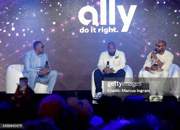 Master Rashad Master P, Troy Millings and Rashad Bilal speak on stage for Assets ...