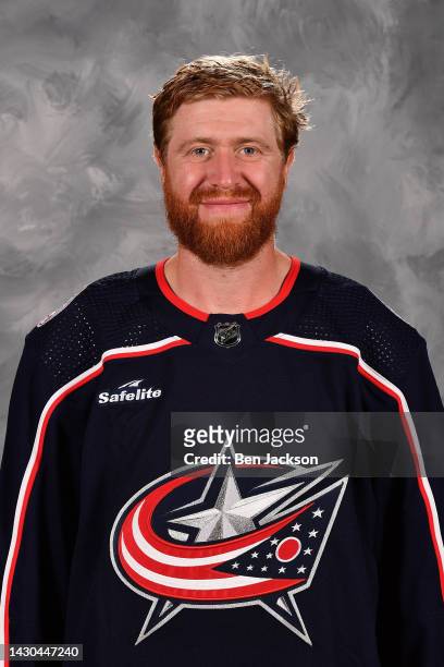 Jakub Voracek of the Columbus Blue Jackets poses for his official headshot for the 2022-2023 season at Nationwide Arena on September 21, 2022 in...