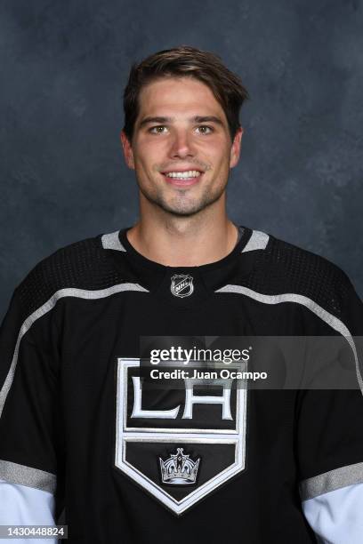 Kevin Fiala of the Los Angeles Kings poses for his official headshot for the 2022-2023 season on September 30, 2022 at the Toyota Sports Performance...