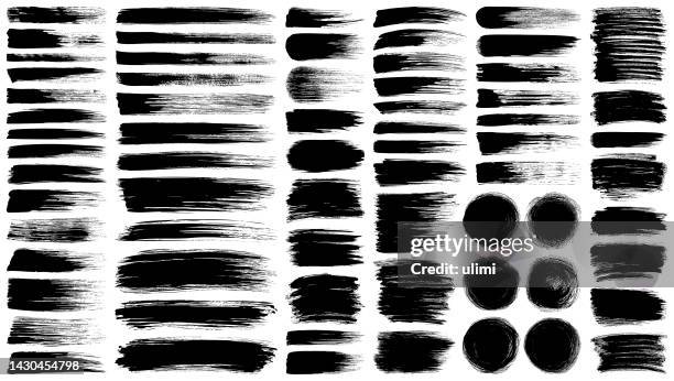 pinselstriche malen - brush texture stock-grafiken, -clipart, -cartoons und -symbole