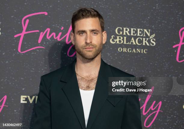 Oliver Jackson-Cohen attends the UK premiere of "Emily" at Everyman Borough Yards on October 04, 2022 in London, England.
