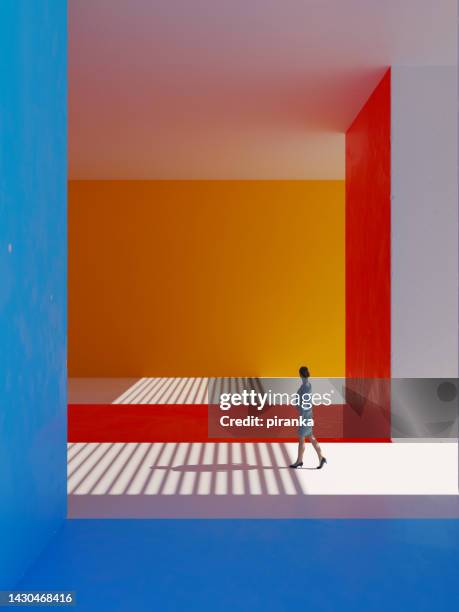 chambre spacieuse vide - photo wall photos et images de collection
