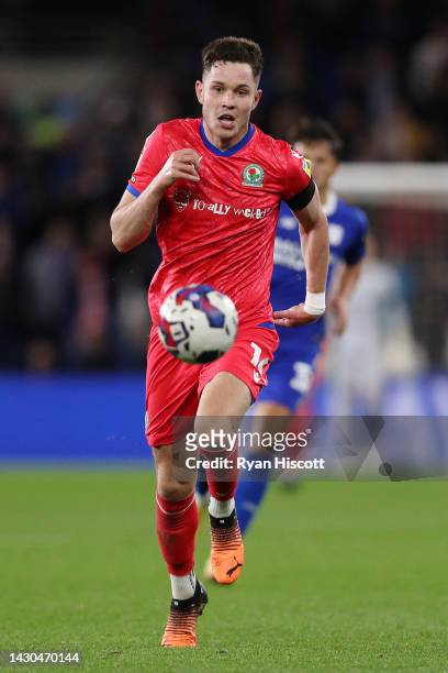 George Hirst of Blackburn Rovers chases the loose ball during the Sky Bet Championship between Cardiff City and Blackburn Rovers at Cardiff City...