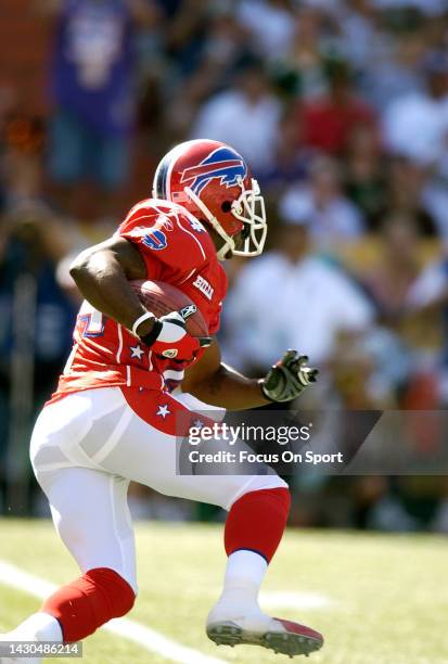 Terrence McGee of the AFC returns a kickoff against the NFC during the NFL Pro Bowl Game on February 13, 2005 at Aloha Stadium in Honolulu, Hawaii....