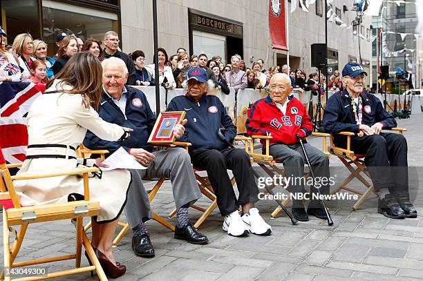 Natalie Morales, Ray Lumpp, Alice Coachman, Sammy Lee and Mal Whitfield appear on NBC News' "Today" show --