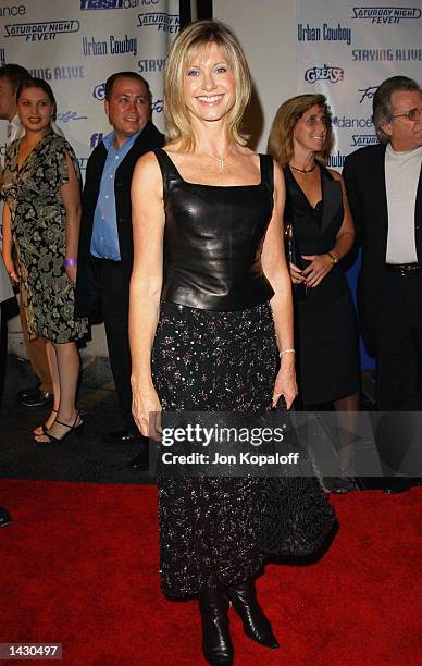 Actress/Singer Olivia Newton-John from the movie "Grease" attends the Celebration of Paramount Studio's 90th Anniversary with the release of six...