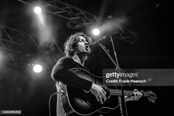 Dean Lewis performs live on stage during a concert at the Huxleys on October 4, 2022 in Berlin, Germany.