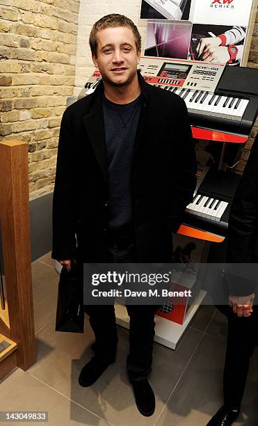 Tyrone Wood attends the launch of Casio London's Global Concept Store in Covent Garden Piazza on April 18, 2012 in London, England.