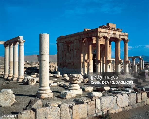 The Temple of Baal Shamin in Palmyra , Syria. Syrian Civilizations, 2nd Century.