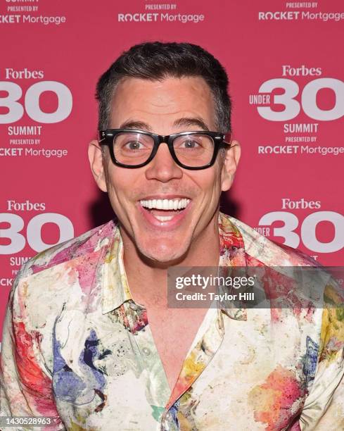 Steve-O attends the 2022 Forbes 30 Under 30 Summit at Detroit Opera House on October 04, 2022 in Detroit, Michigan.