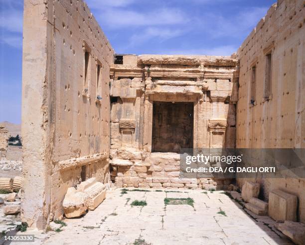 The cell of the Sanctuary of Baal in Palmyra , Syria. Civilizations Syria, 1st Century.