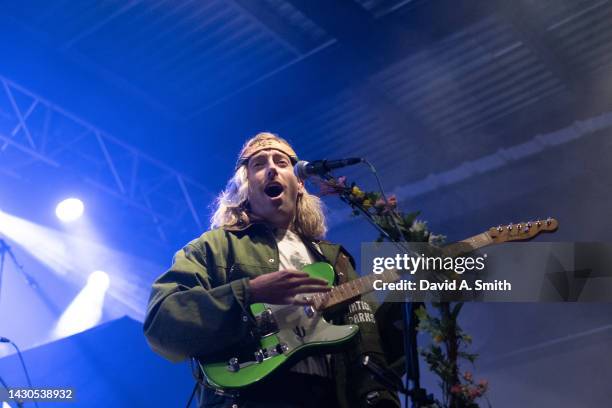 Brady Parks of The National Parks performs at Avondale Brewing Company on October 04, 2022 in Birmingham, Alabama.