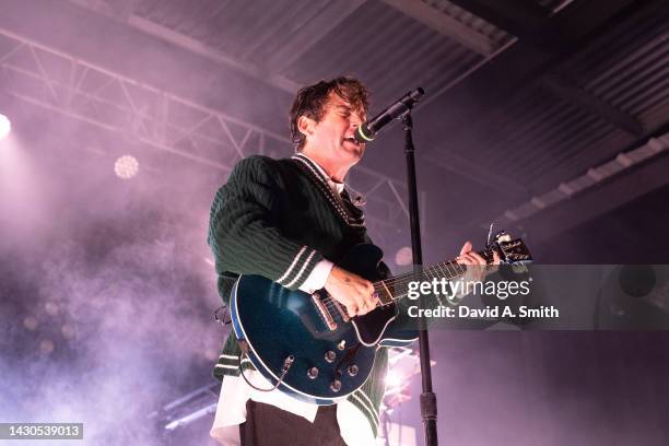 Judah Akers of Judah & The Lion performs at Avondale Brewing Company on October 04, 2022 in Birmingham, Alabama.