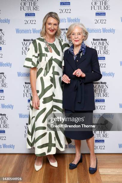 Dame Quentin Bryce and Nicole Byers attends the Women of the Future Awards Luncheon on October 05, 2022 in Sydney, Australia.