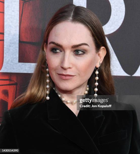 Jamie Clayton attends 2022 Beyond Fest: Special Screening Of Hulu's "Hellraiser" at Aero Theatre on October 04, 2022 in Santa Monica, California.