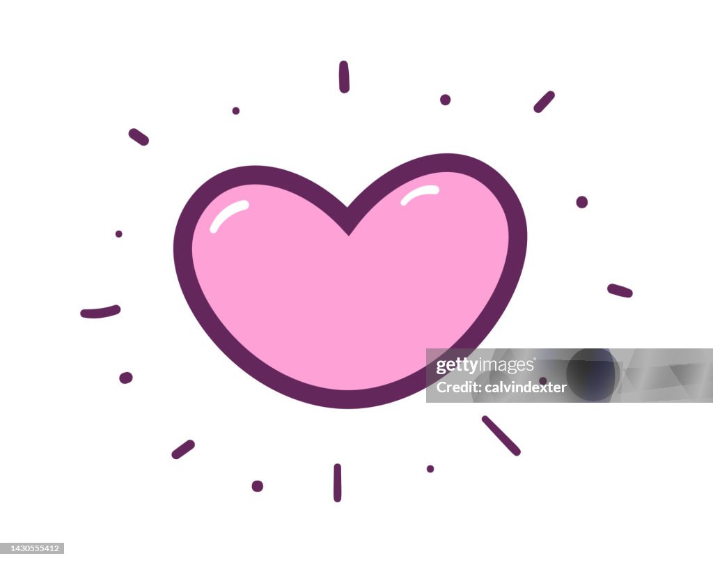 Basic Cartoon Heart Heart Shape Cartoon High-Res Vector Graphic - Getty Images