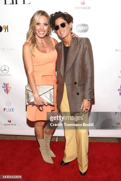 Braunwyn Windham-Burke and Jennifer Spinner attend the Serena DC Presents My Transparent Life at The Landmark Westwood on October 04, 2022 in Los...