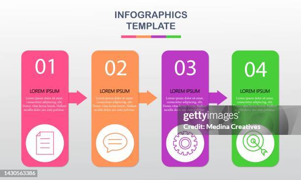 steps options elements infographic template - third stock illustrations