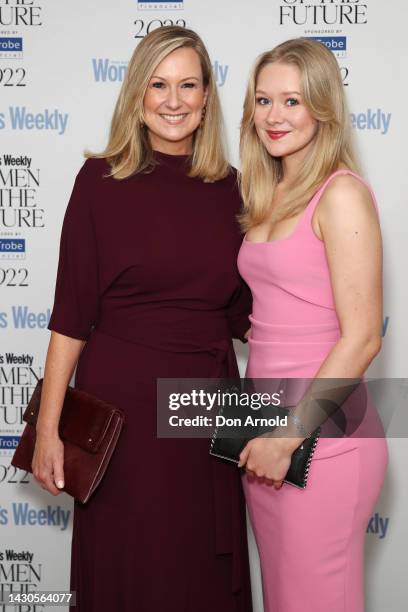 Melissa Doyle and Natalia Grace Dunlop attend the Women of the Future Awards Luncheon on October 05, 2022 in Sydney, Australia.