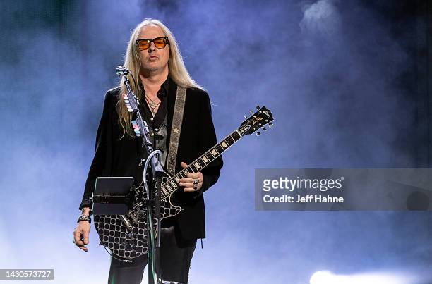 Guitarist Jerry Cantrell of Alice in Chains performs at PNC Music Pavilion on October 04, 2022 in Charlotte, North Carolina.