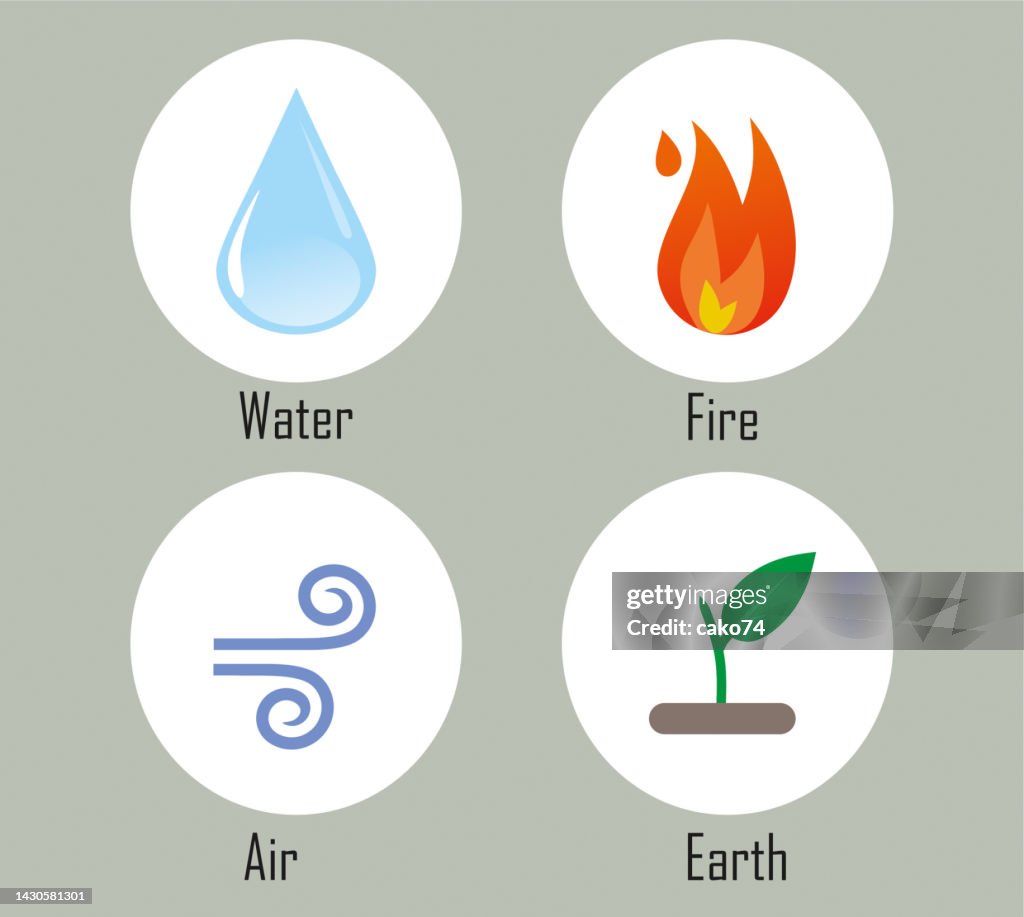 Four Elements stock illustration