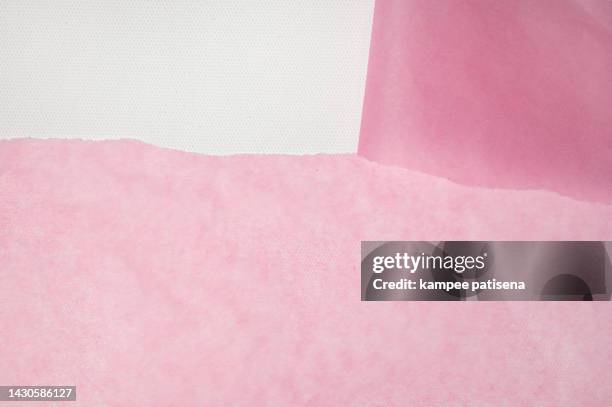 pink torn wax paper background template - roze achtergrond stockfoto's en -beelden