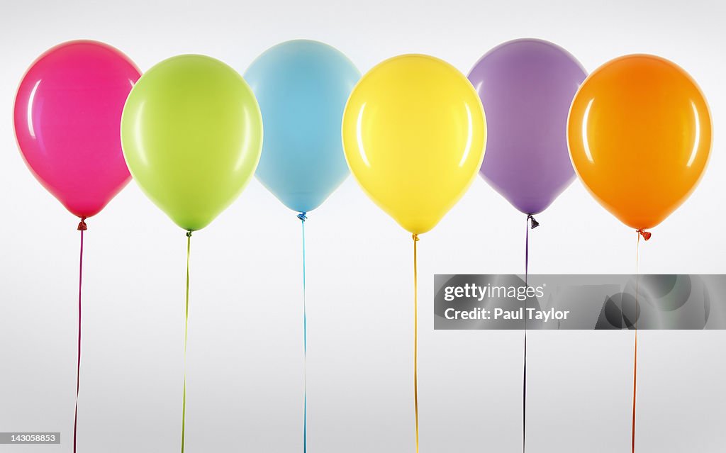 Balloons in Line