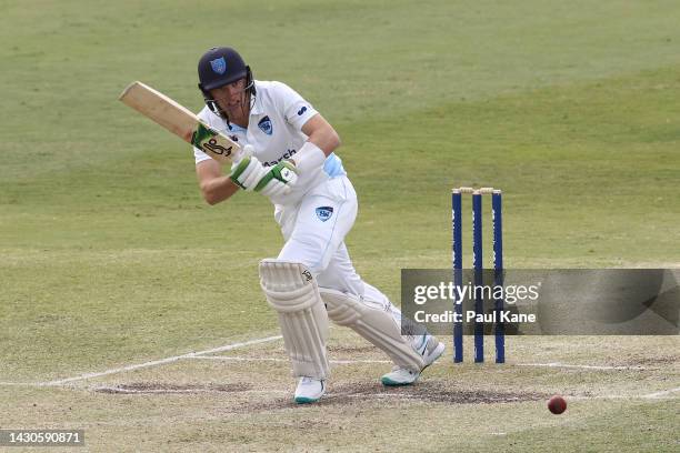 Baxter Holt of New South Wales during the Sheffield Shield match between Western Australia and New South Wales at the WACA, on October 05 in Perth,...