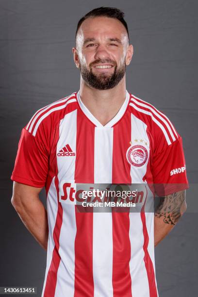 Mathieu Valbuena during the Olympiacos FC headshot session on July 14, 2022 in Greece.